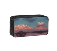 EZDLOWVBA Astuccio con stampa River and the Great Sky per ragazzi e ragazze, portapenne per la scuola secondaria per bambini e ragazze, astuccio per matite per ufficio e università