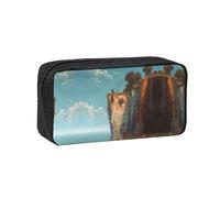 EZDLOWVBA Astuccio con stampa scogliera per ragazzi e ragazze, portapenne per la scuola secondaria, per bambini e ragazze, astuccio portapenne per ufficio e università