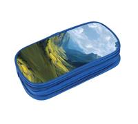 EZDLOWVBA Astuccio con stampa Valley per ragazzi e ragazze, grazioso astuccio con cerniera, per studenti, astuccio per figlia, figlio, astuccio da scrivania, Blu, taglia unica, Beauty Case
