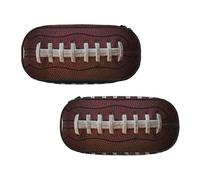 EZDLOWVBA Astuccio per matite con stampa di merletti di football americano per ragazzi e ragazze, grazioso astuccio con cerniera per studenti astuccio per figlia figlio astuccio da scrivania, Nero ,
