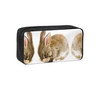 EZDLOWVBA Astuccio portatile con stampa di coniglio piangere, per studenti, per bambini, astuccio per cancelleria durevole, custodia per la capacità