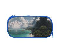 EZDLOWVBA Beautiful Views - Astuccio per matite con stampa, per ragazzi e ragazze, con organizer con cerniera, per studenti, per figlia, figlio, scrivania, Blu, One Size, Beauty Case