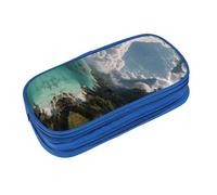 EZDLOWVBA Beautiful Views - Astuccio per matite con stampa, per ragazzi e ragazze, con organizer con cerniera, per studenti, per figlia, figlio, scrivania, Blu, taglia unica, Beauty Case