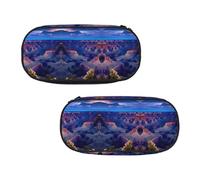 EZDLOWVBA Beauty Grand Canyon - Astuccio con stampa, per ragazzi e ragazze, grazioso astuccio con cerniera per studenti, astuccio per figlia, figlio, astuccio da scrivania, Nero , Taglia unica, Beauty