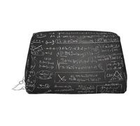EZDLOWVBA Borsa cosmetica da viaggio da donna, con stampa fisica, borsa da trucco con cerniera, borsa da toeletta, borsa per il trucco in pelle leggera, Argento, Taglia unica