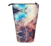 EZDLOWVBA Borsa per cancelleria con stampa a colori complessi per ragazzi e ragazze, supporto per matite, astuccio con cerniera, custodia telescopica, studenti e ufficio scuola media