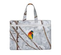 EZDLOWVBA Borsa Tote Canvas Stampa Alberi Di Betulla,Borsa Documento Tela