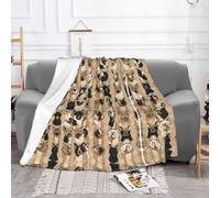 EZDLOWVBA Coperta in pile con stampa di cani Labrador Retriever, per divano e letto, accogliente, morbida, leggera, calda, per tutte le stagioni