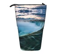 EZDLOWVBA Falls - Astuccio per cancelleria con stampa paesaggio naturale, per ragazzi e ragazze, con supporto, astuccio con cerniera, custodia telescopica, studenti e ufficio scuola media