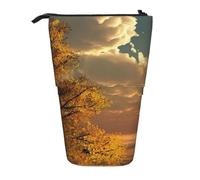 EZDLOWVBA Good Morning - Astuccio per cancelleria con stampa, per ragazzi e ragazze, con supporto, astuccio con cerniera, custodia telescopica, studenti e ufficio scuola media