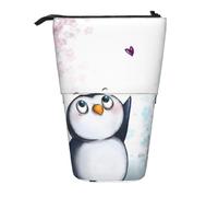 EZDLOWVBA I Love Penguins, astuccio per cancelleria per ragazzi e ragazze, con supporto, astuccio con cerniera, custodia telescopica, per studenti e ufficio, scuola media