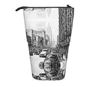 EZDLOWVBA Love from New York, astuccio per cancelleria per ragazzi e ragazze, con supporto, astuccio con cerniera, custodia telescopica, per studenti e ufficio, scuola media