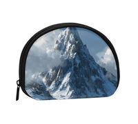 EZDLOWVBA Mini portamonete con stampa Mountain Peak con cerniera, piccolo portafoglio per donne e uomini, organizer compatto per denaro da viaggio