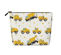 EZDLOWVBA Tractor Farming Print Tractor Farming Print Fake Hemp Makeup Bag - Viaggi e conservazione quotidiana Essenziale - Borsa cosmetica riutilizzabile, sacchetto con cerniera, strumento per il