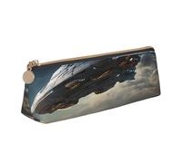 EZDLOWVBA UFO at Night - Astuccio in pelle per ragazze e ragazzi, per cancelleria e articoli di cancelleria per scuola e ufficio