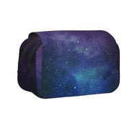 EZDLOWVBA Universo con stelle e galassia Interstellar stampa astuccio grande capacità portapenne astuccio matita con 2 scomparti portapenne organizer borsa cancelleria