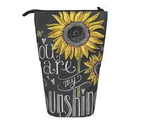 EZDLOWVBA You are My Sunflower Print Stationery Bag per ragazzi e ragazze, supporto portamatite con cerniera, astuccio telescopico, studenti e ufficio scuola media