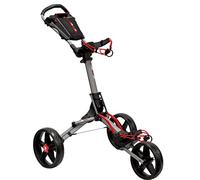 EZE Glide Bolt2, Carrello da Golf, Grigio Opaco e Rosso