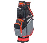 EZE Glide Eze 84 Borsa per carrello da golf con divisorio a 14 posizioni, Grigio/Rosso