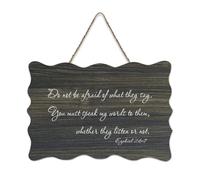 Ezekiel 2:6 7 - Decorazione da parete con scritta in inglese "Do Not Be Afraid of What They Say, You Must Speak My Words to Them, Whether Rustic Wood Hanging Sign Wooden Wall Decor for Living Room