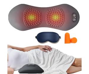 EZGHAR Massaggiatore per la schiena 3 in 1, lenisce la schiena 3 in 1, per sciatica, con sollevamento della trazione, massaggio vibrante e impacco termico contro il dolore, adatto per collo, spalle e