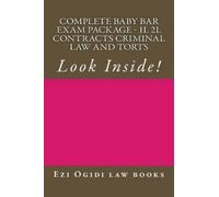 Ezi Ogidi Law B Complete Baby Bar Exam Package - 1L 2L Contracts Cri (Tascabile)