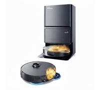 EZICLEAN Robot aspirapolvere Rondella LIDAR collegato con base di scarico PureFlow Max