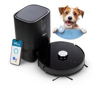 EZICLEAN Z7 Smart Robot aspirapolvere rondella, Plastica, Nero