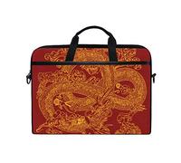 Ezioly Chinese Dragon Eats sushi laptop messenger bag custodia tracolla per 35,6 cm a 39,1 cm di
