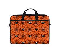 Ezioly Halloween Spiders and Webs laptop messenger bag custodia tracolla per 35,6 cm a 39,1 cm di