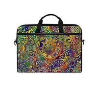 Ezioly mandala Fractal laptop messenger bag custodia tracolla per 35,6 cm a 39,1 cm di