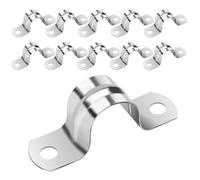 Ezitruz 20 fascette stringitubo a U da 40 mm, supporto per tubo in acciaio inox 304, morsetti di fissaggio per tubi del gas, tubi dell'acqua, parete e cavi