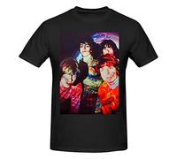EZKYZTLW Pink Rainbow Floyd Funny Short Sleeve Men's T-Shirts Crewneck T-Shirt Casual Print T-Shirt