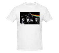 EZKYZTLW Pink Rainbow Floyd Men's Short Sleeve Crewneck T-Shirt Athletic T Shirt Gift for Men