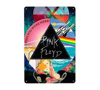 EZKYZTLW Pink Rainbow Floyd Targa in Metallo Targa in Latta Targa Retro Decorazione da Parete Poster in Alluminio per Bar Cafe Video Store Garage Home Pub Birra 8x12 Pollici