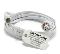 EZLightsGroup Cavo di prolunga da 3 m, appositamente progettato per luci esterne permanenti Govee Pro (H706A, H706B, H706C) - Connettore cavo a 3 pin per tettuccio e grondaia, colore: bianco