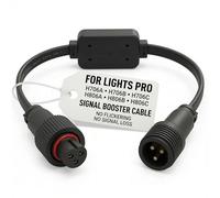 EZLightsGroup Signal Booster - Specificamente progettato per Govee Permanent Outdoor Lights Pro (H706A, H706B, H706C) - Cavo connettore a 3 pin per tettuccio e grondaia, colore: nero