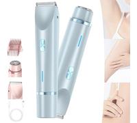 Ezme Razor, Ezme Ultra Smooth Shaver, 2 In 1 Electric Shaver Razors, For Underarms, Legs, Arms, Waterproof Electric Bikini Trimmer (Blue)