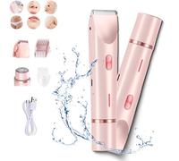 Ezme Razor, The Trimmie 2.0 by Ezme, Silky Glow Shaver, 2 in 1 Electric Shaver Razors,Waterproof Wet & Dry Use for Armpit Legs Face Hairs, Waterproof Electric Bikini Trimmer (Pink)