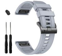EZMVZKU Cinturino di ricambio in silicone per Garmin Fenix 8 47 mm/7/7 Pro/E, QuickFit, compatibile con Fenix 6/6 Pro/5/5 Plus/Forerunner 965/955 945/Approach S62/S70/tactix 8 47 mm/Descent G2/G1