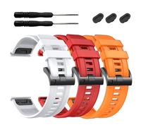 EZMVZKU Cinturino di ricambio in silicone per Garmin Fenix 8 47 mm/7/7 Pro/E, QuickFit, compatibile con Fenix 6/6 Pro/5/5 Plus/Forerunner 965/955 945/Approach S62/S70/tactix 8 47 mm/Descent G2/G1