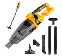 Eznaobo Aspirapolvere a batteria per batteria Makita da 18 V, 10000 Pa, con filtro lavabile, contenitore della polvere da 750 ml, 4 ugelli, per peli di animali, auto e casa (giallo)