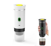 Eznaobo Macchina per caffè portatile, 3 in 1, macchina per caffè espresso elettrica portatile, 12 V espresso macchina da caffè ricaricabile, per ufficio, viaggi, casa, compatibile con capsule K-Cup e