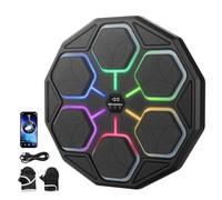 Eznaobo Music Boxing Machine, Macchina elettronica da boxe con musica, Bluetooth, 11 velocità, 3 modalità di allenamento, modalità conteggio, regalo per adulti e bambini