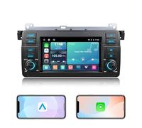 EZoneTronics Linux Autoradio per BMW E46 (1998-2006) / M3 (2000-2006) con CarPlay Wireless e Android Auto, Touchscreen IPS da 7 pollici con MirrorLink, Navigazione GPS, FM, CANBUS, SWC, USB, EQ
