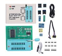 EZP2019 Programmatore SPI USB, programmatore BIOS Flash EPROM, scrittore di lettori di chip serie 24 25 93 ad alta velocità con 12 moduli per WIN7 WIN8, ideale per la riparazione