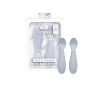 ezpz Tiny Spoons - Confezione da 2 cucchiai, grigio chiaro, 4+ mesi
