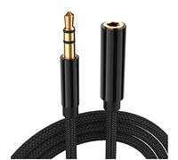 ezqnirk 1 pz 0.5m/1m/1.8m/3m/5m cavo AUX AUX 3.5mm Audio prolunga cavo jack maschio a femmina cavo cuffia adatto per auto auricolare altoparlante,1.8m
