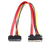 ezqnirk 1pcs 22pin maschio a femmina 7 + 15 pin Extender Cable Serial SATA Data Potenza combinata Prolunga Cavi Cavi