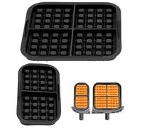 Ezranova 2 inserti per waffle in silicone, per friggitrice ad aria calda, stampo in silicone belga